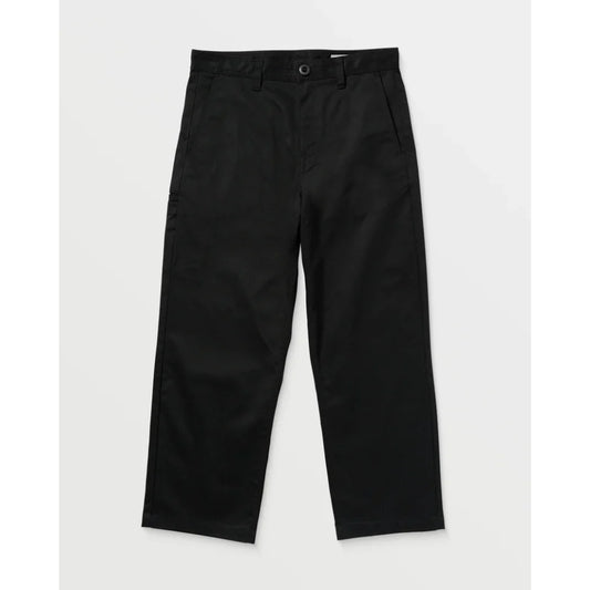 The Volcom Frckn Skate Chino Pants 2024 in Black 1