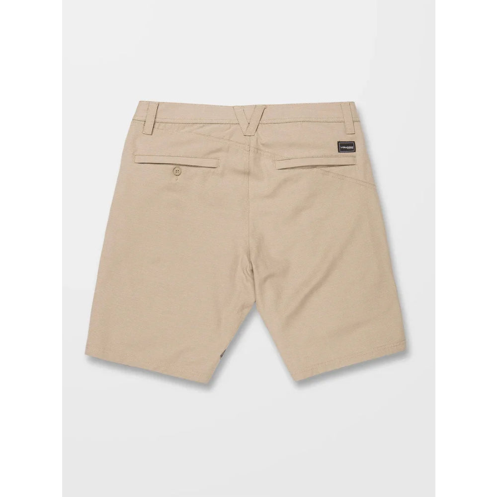 The Volcom Frickin Cross Shred 20" Shorts 2022 in Khaki 2
