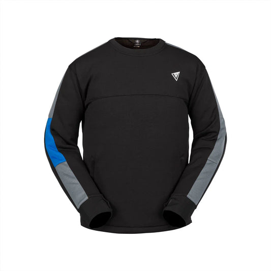 The Volcom Hydro Riding Men's Crew Pullover 2024 in Black 1
