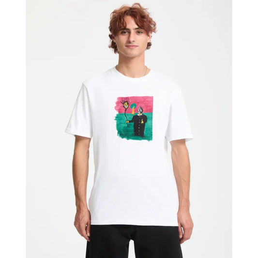 The Volcom Issam Men's Short Sleeve T-Shirt in White