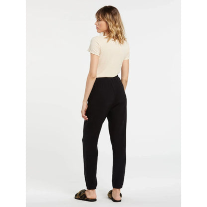 The Volcom Lil Fleece Pants 2023 in Black 2