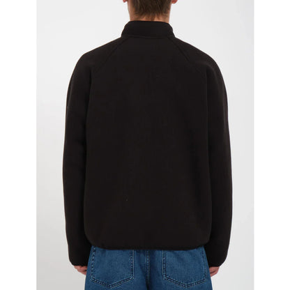 The Volcom Runtime Grid Zip Fleece 2024 in Black 2