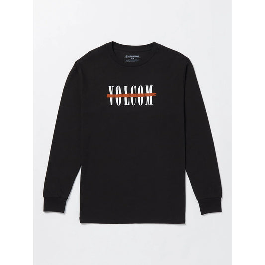 The Volcom Severed Long Sleeve T-Shirt 2024 in Black 1