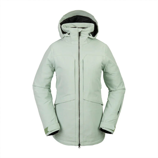 The Volcom Shelter 3D Stretch Women's Jacket 2024 in Sage Frost 1