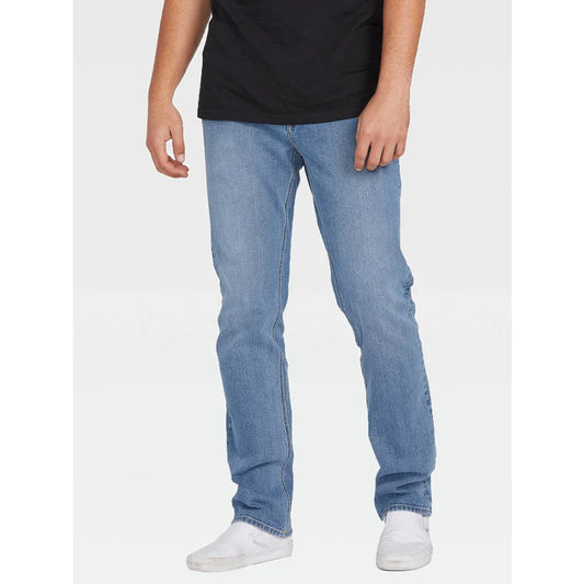 The Volcom Solver Denim Jeans 2023 in Old Town Indigo 1