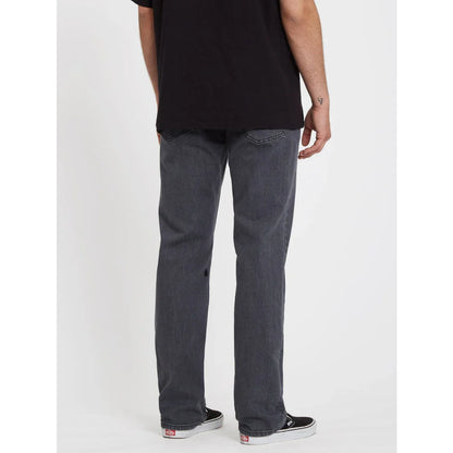 The Volcom Solver Denim Pants 2024 in Easy Ezyme Grey 2