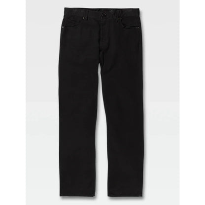 The Volcom Solver Lite 5 Pocket Pants 2021 in Black 1