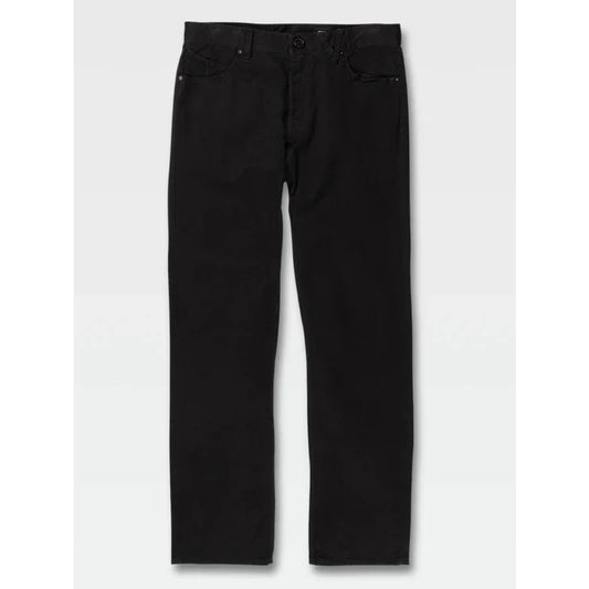 The Volcom Solver Lite 5 Pocket Pants 2021 in Black 1