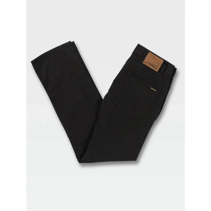 The Volcom Solver Lite 5 Pocket Pants 2021 in Black 2