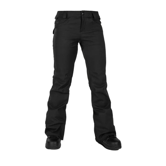The Volcom Species Women's Stretch Pants 2022 in Black 1
