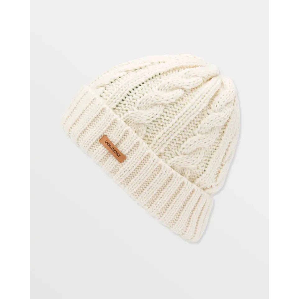 The Volcom Stone Knit Beanie 2026 in Bone