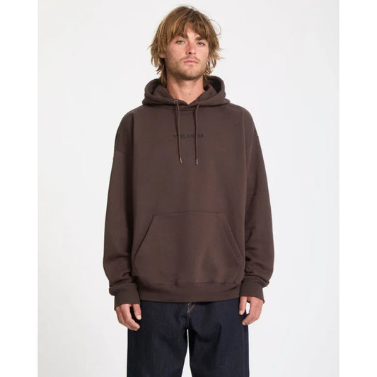 The Volcom Stone Men's Pullover Hoody in Cacao
