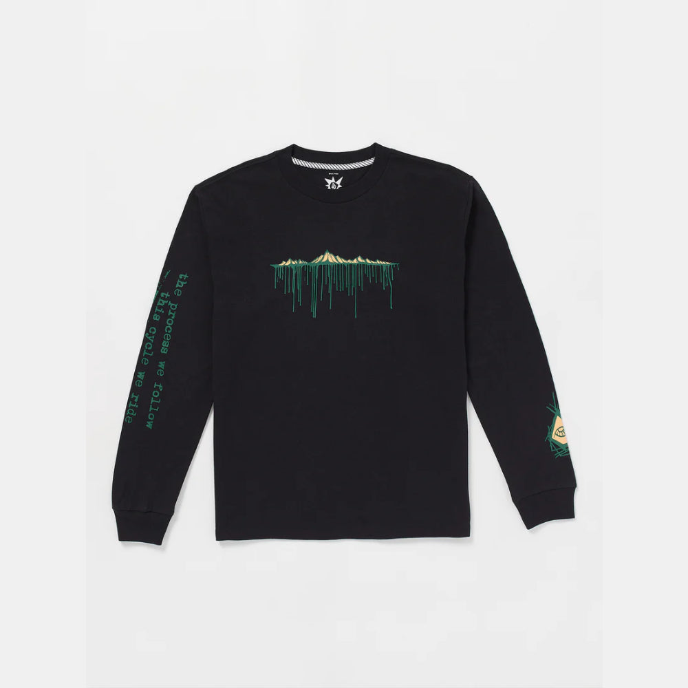 Volcom Tokyo True Bryan Iguchi Long Sleeve T-Shirt in Black