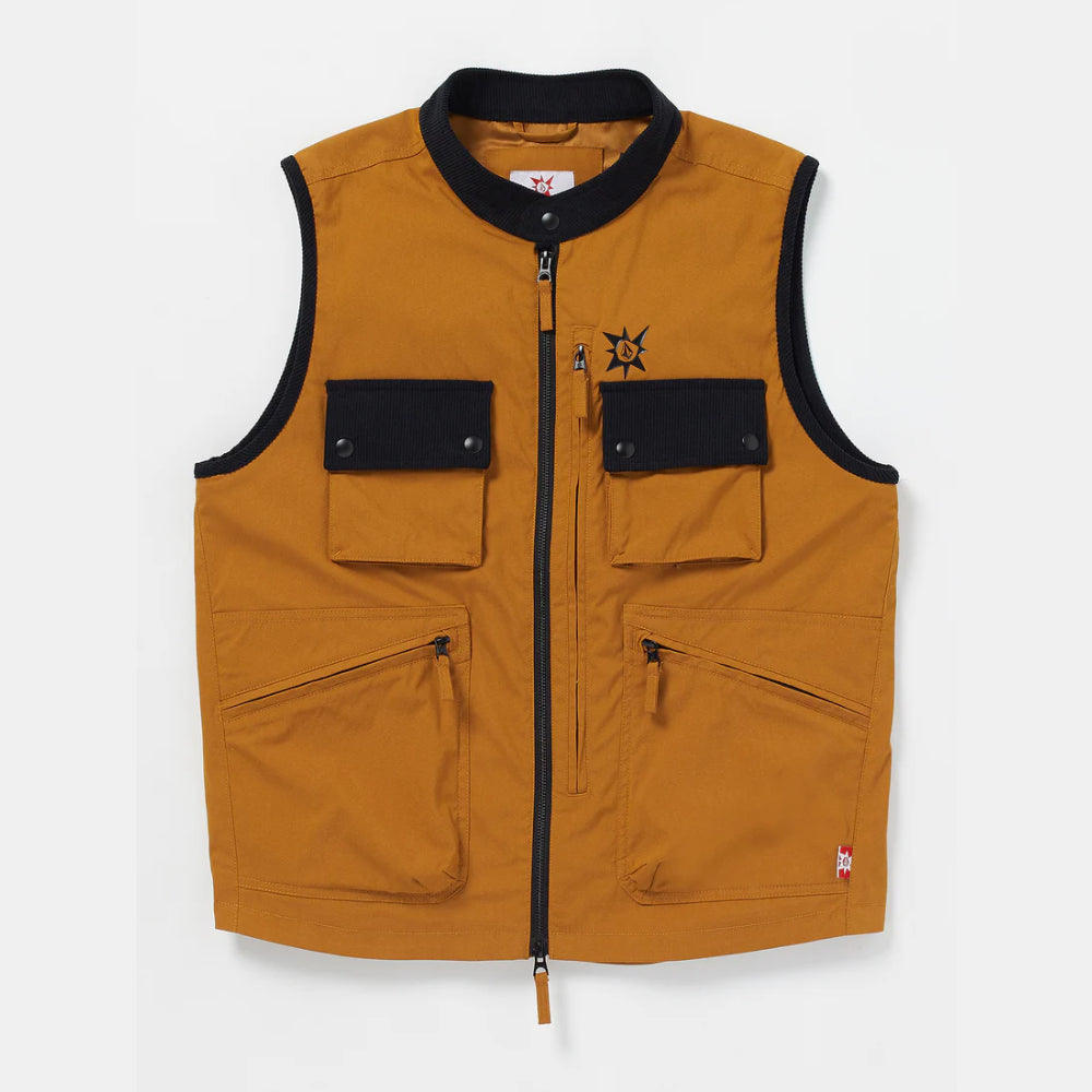 The Volcom Tokyo True Iguchi TDS Vest 2024 In Chestnut Brown