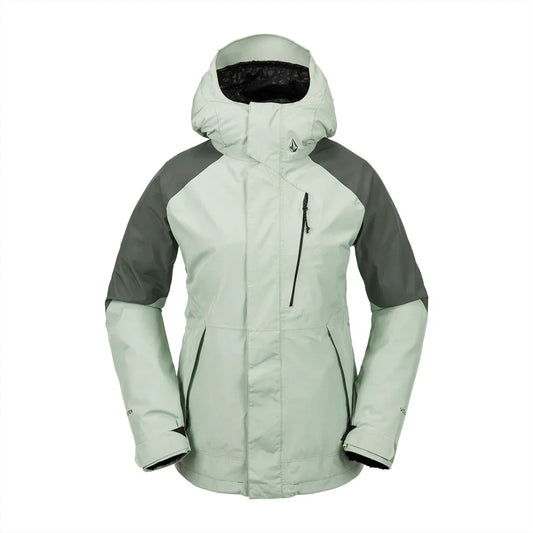 The Volcom V.Co Aris Insulated Gore Women's Jacket 2024 in Sage Frost 1