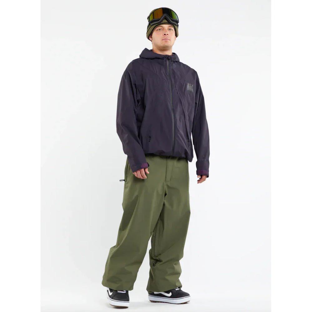 The Volcom VLCMX Dustbox Men's Snow Pants 2024 in Military 1