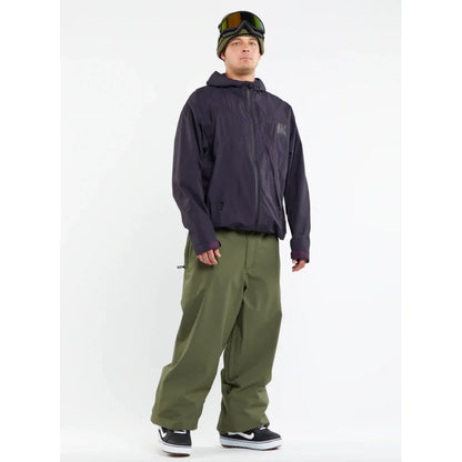 The Volcom VLCMX Dustbox Men's Snow Pants 2024 in Military 1