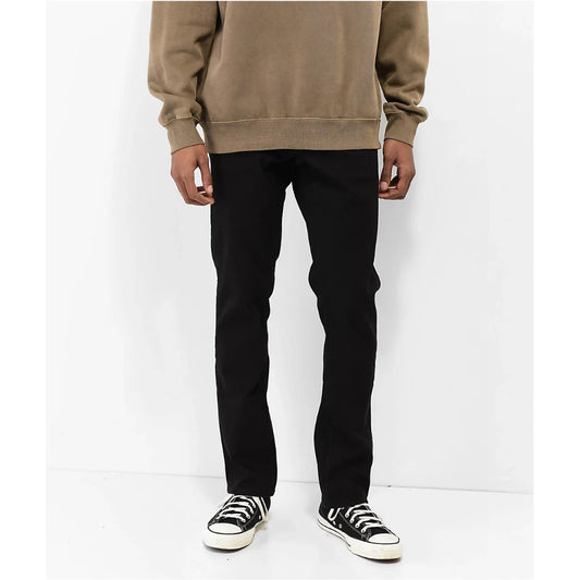 The Volcom Vorta Denim Jeans 2023 in Black on Black 1