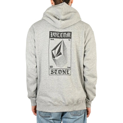 The Volcom Watanite Pullover Hoodie 2023 in Heather Grey 2