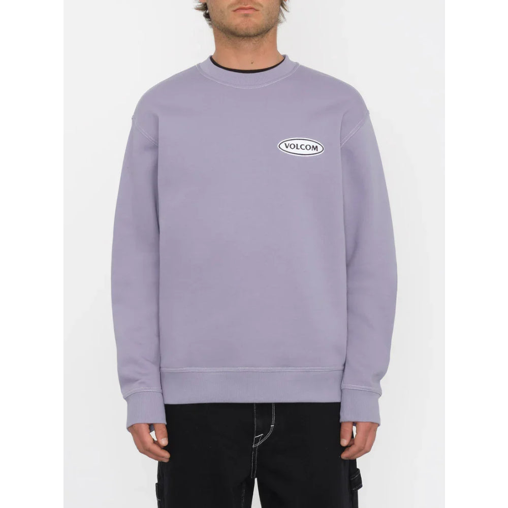 The Volcom Workard Crew Pullover 2024 in Violet Dust 1