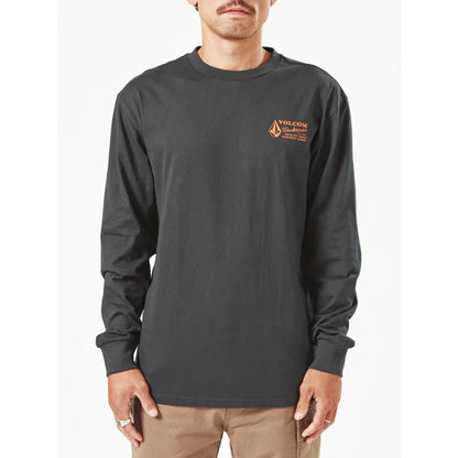 The Volcom Workwear Long Sleeve Shirt 2023 in Black 1