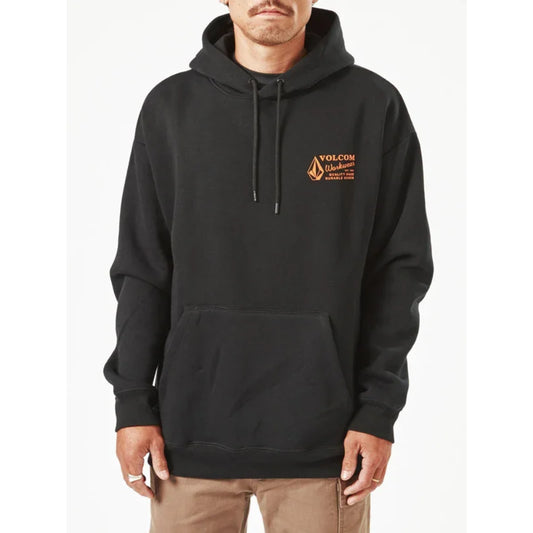 The Volcom Workwear Pullover Fleece in Black 1