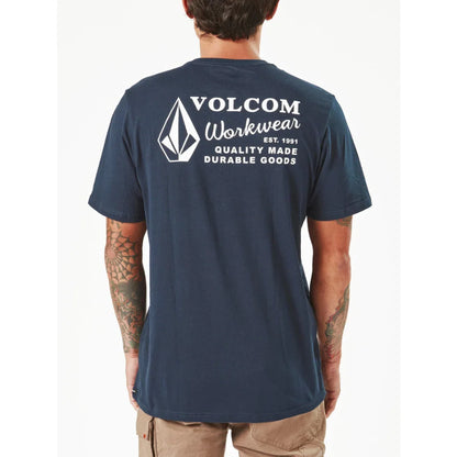The Volcom Workwear T-Shirt 2023 in Navy 2